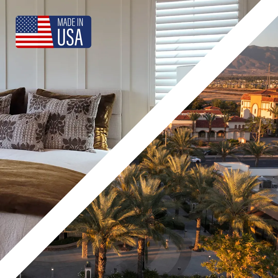 Plantation shutters in a Rancho Mission Viejo home