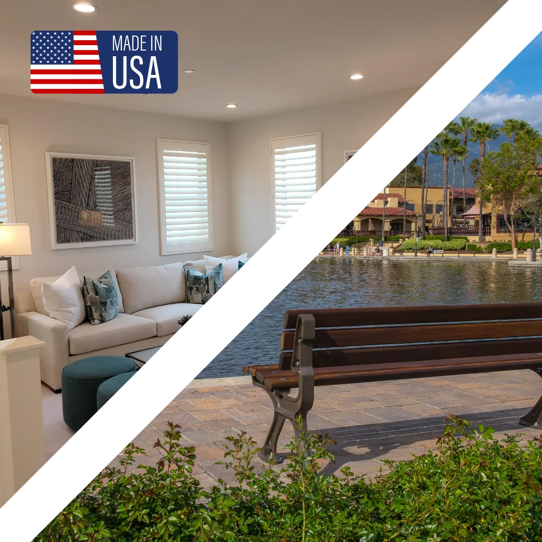Plantation shutters in a Rancho Santa Margarita home